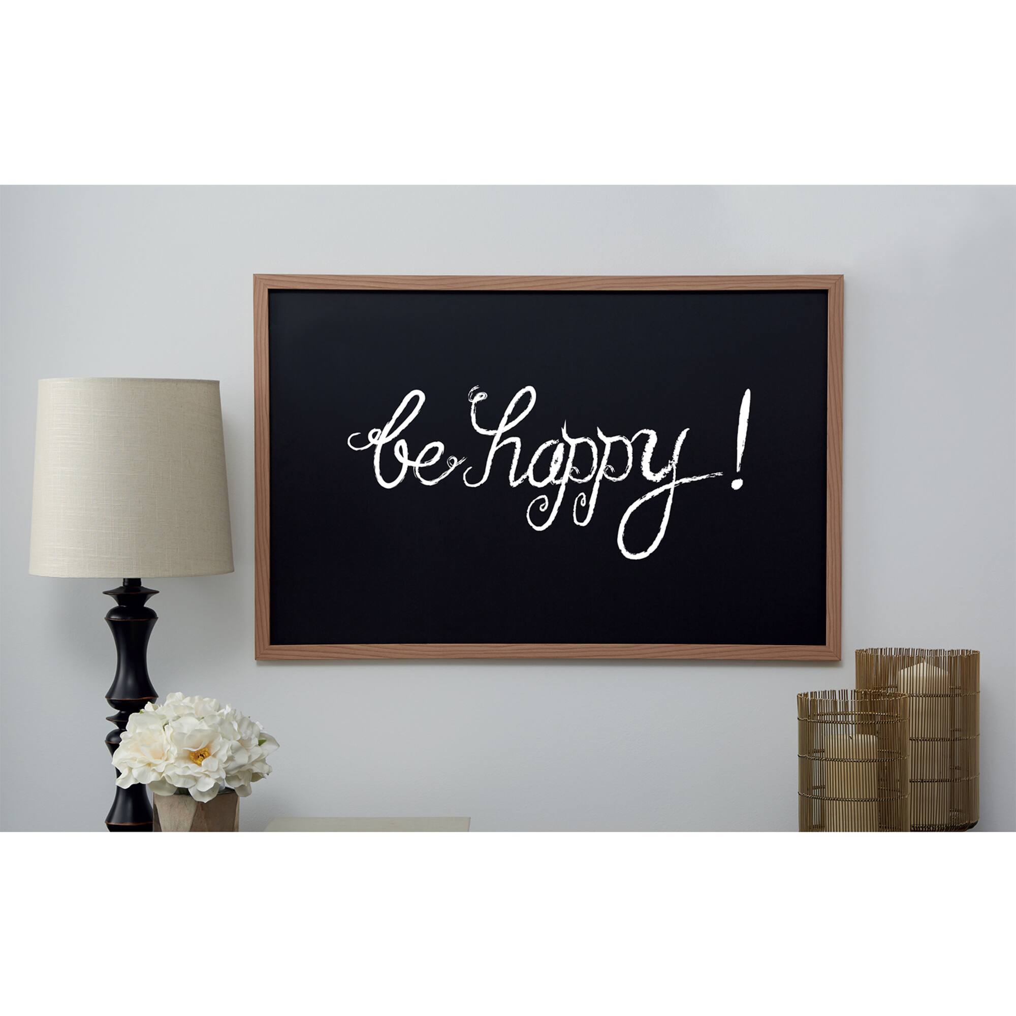 23" x 35" Brown Framed Chalkboard by B2C®